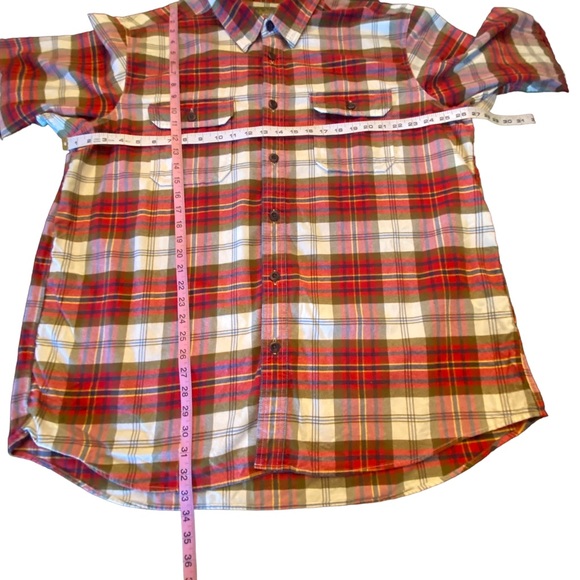 Eddie Bauer men’s 2XL long sleeve button up plaid flannel - Picture 4 of 9